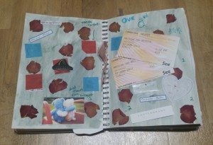 Dried Pressed Flower Background -Easy Scrapbook Background Ideas
