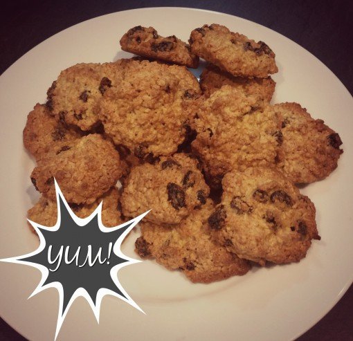 Oatmeal and raisin cookies YUM