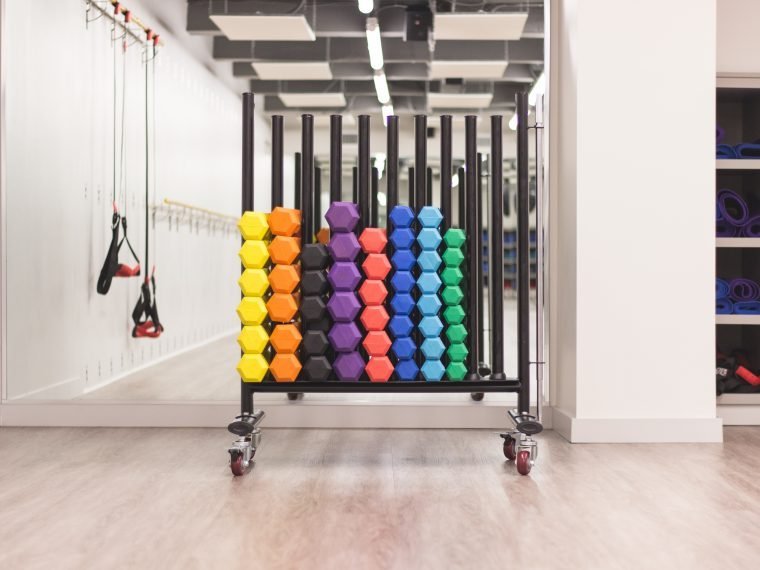 gym weights room for kickstarting weight loss