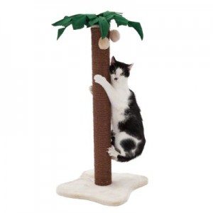 Simple (yet cute) example of a cat scratching post