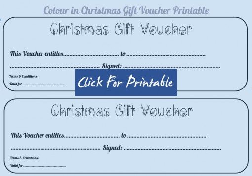 Free Printable Christmas Gift Vouchers - The Mummy Toolbox