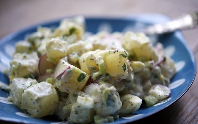 Potato Salad with Lovage from Real Food Connections