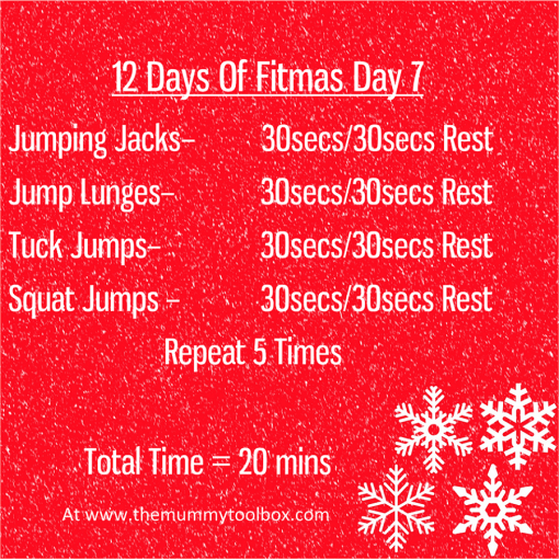 The 12 Days of Fitmas - Day 7 - repeat of above text workout for easy saving