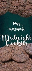 Easy, Homemade Midnight cookies - delicious and full of chocolatey goodness. - perfect for bribery !