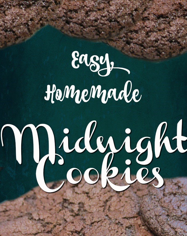 Easy, Homemade Midnight cookies - delicious and full of chocolatey goodness. - perfect for bribery !