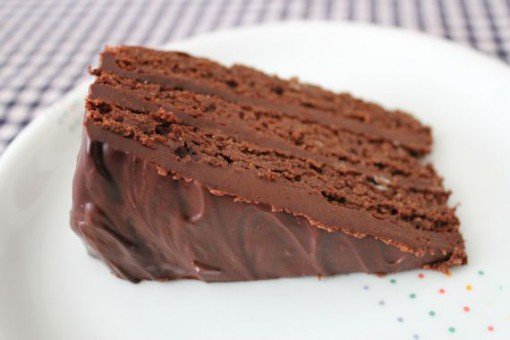 Gluten Free Mocha brownie cake by A Lady In France