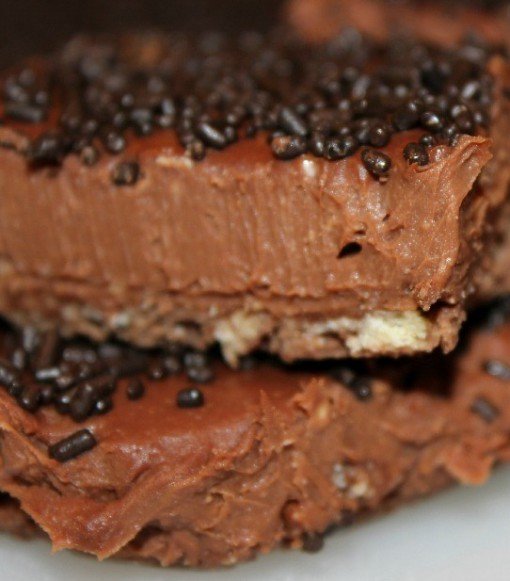 No Bake Chocolate Cheesecake bars by Ann's Entitled Life
