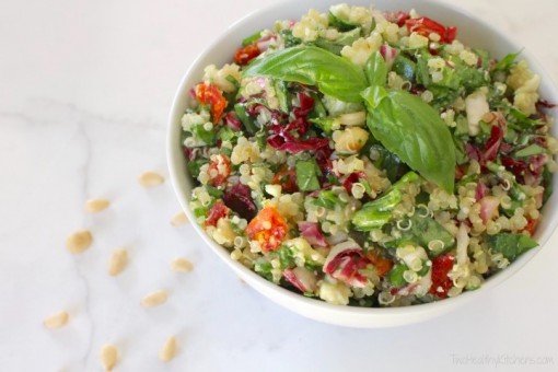 Mediterranean Quinoa Salad By Two healthy kitchens