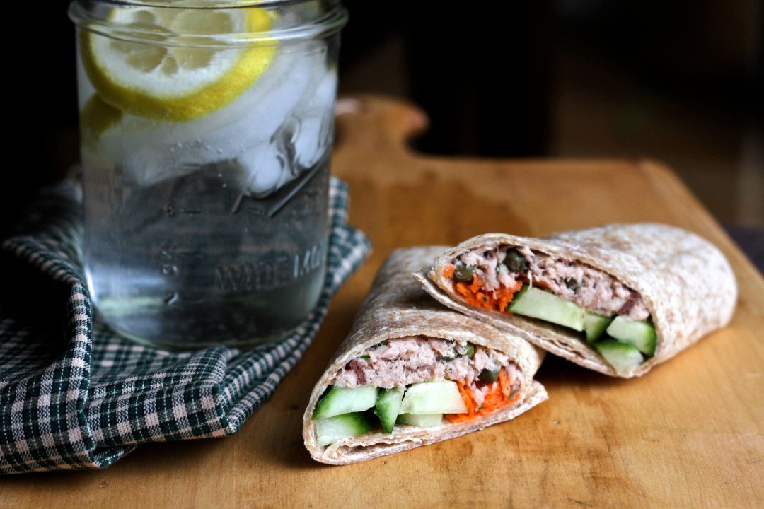 light tangy tuna wraps by Brittanys Pantry