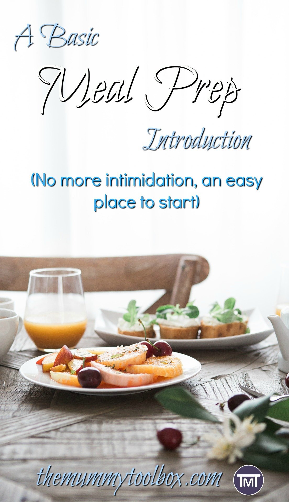 A basic meal prep introduction pin