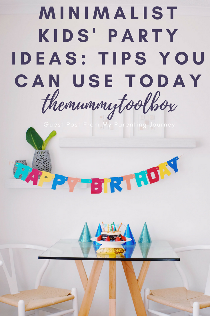 You want your kids party to go well, but without all the hassle and effort! Here are some minimalist kids' party ideas you can use today for success! #parenting #kidsparty #partyideas