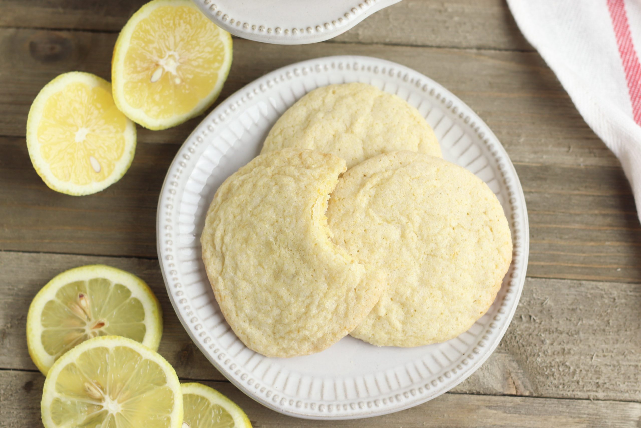 easy gluten free lemon cookies final image