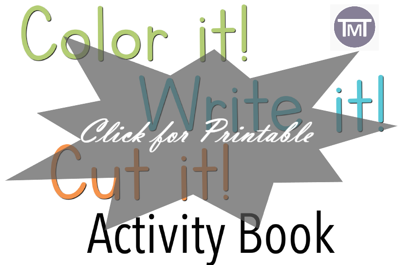 Color, Cut, Write Activity Book Free