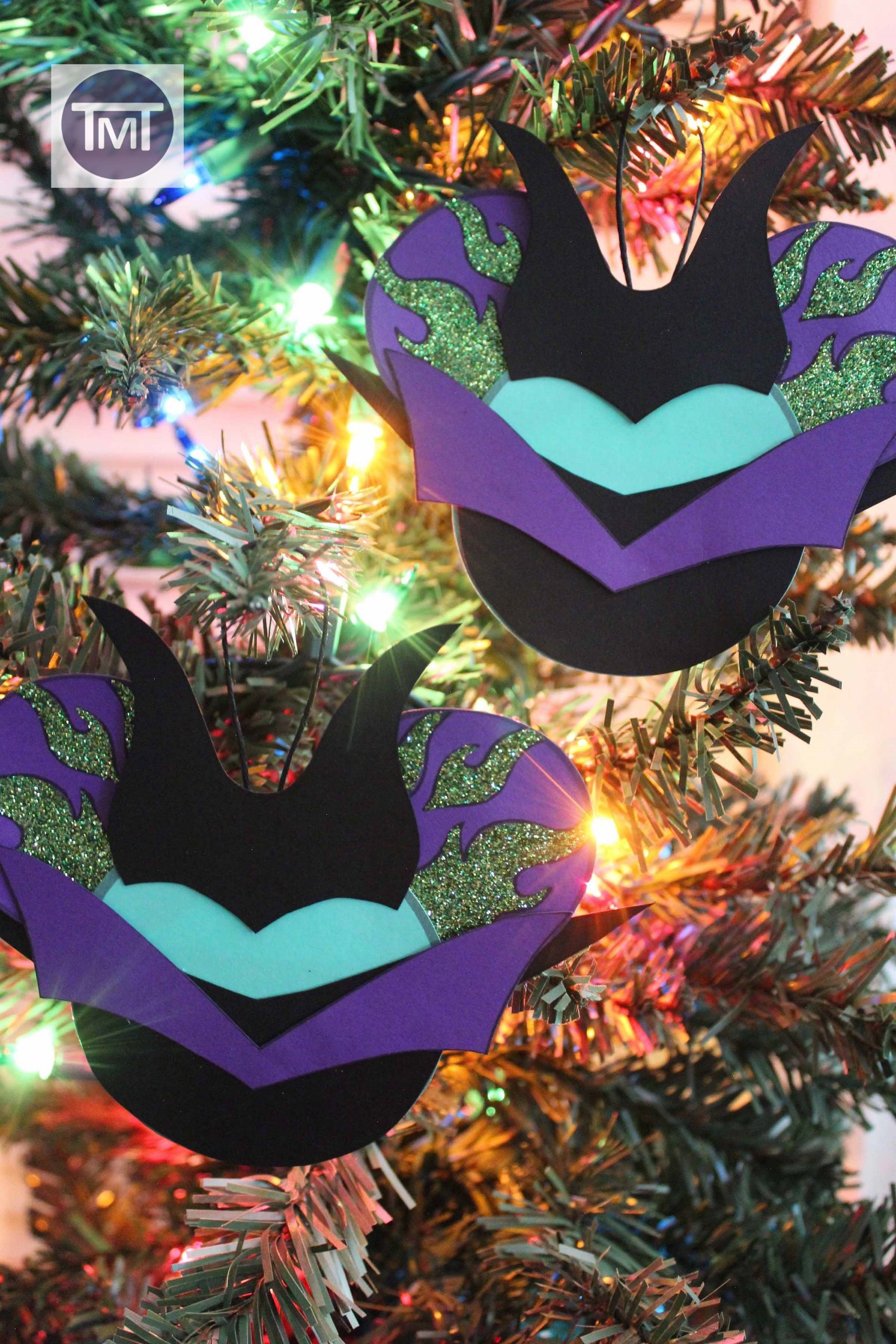 Maleficent Christmas Ornament Finished product